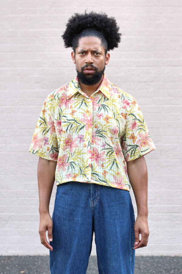 Boxy Floral Print Shirt