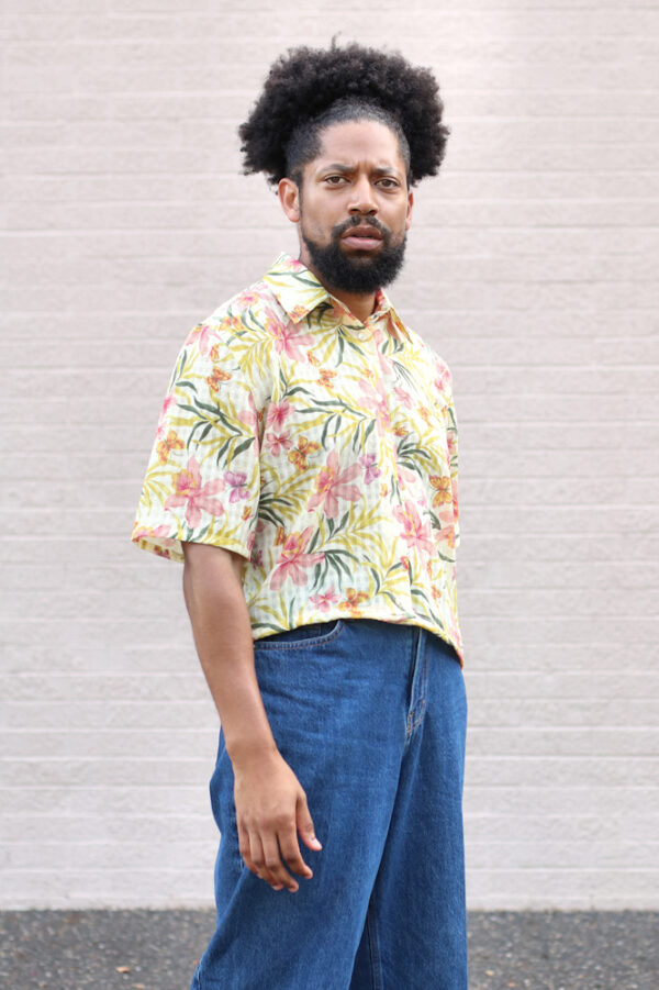 Boxy Floral Print Shirt