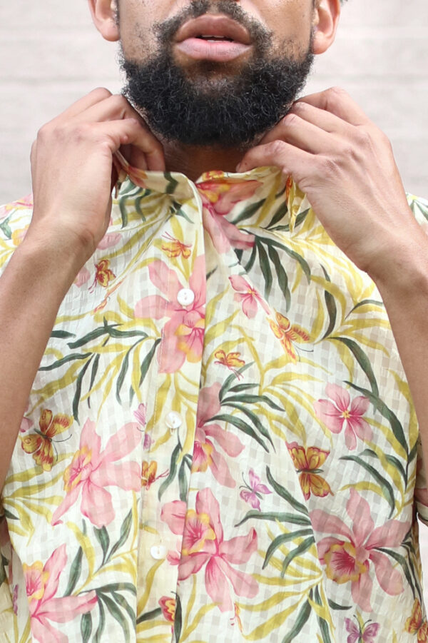 Boxy Floral Print Shirt